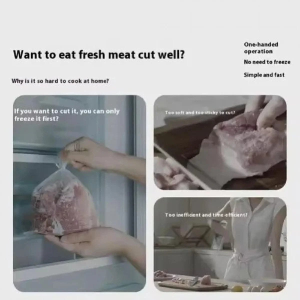 Συσκευή Κοπής Κρέατος Fresh Meat Slicer Μαύρο – Χειροκίνητος Κόφτης για Κρέας & Λαχανικά A2