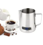 Γαλατιέρα 600ml Ανοξείδωτη με Ενσωματωμένο Θερμόμετρο – Latte & Cappuccino