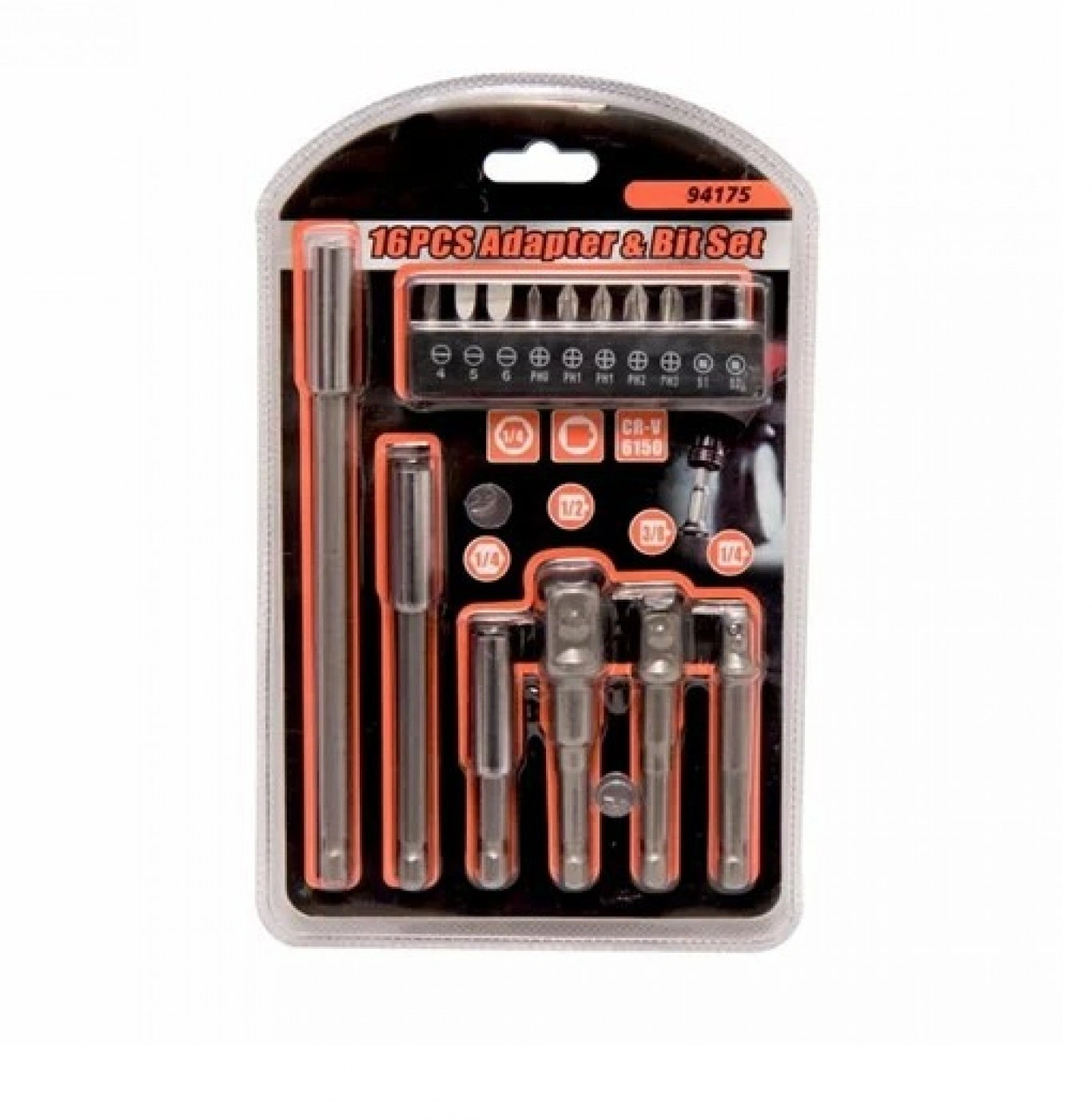 Σετ Μύτες & Αντάπτορες 16τμχ για Κατσαβίδια & Δραπανοκατσάβιδα JF-94175 Σετ Μύτες & Αντάπτορες 16τμχ για Κατσαβίδια & Δραπανοκατσάβιδα JF-94175