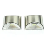 Ηλιακό Φωτιστικό Απλίκα 2τμχ LED Ανοξείδωτο