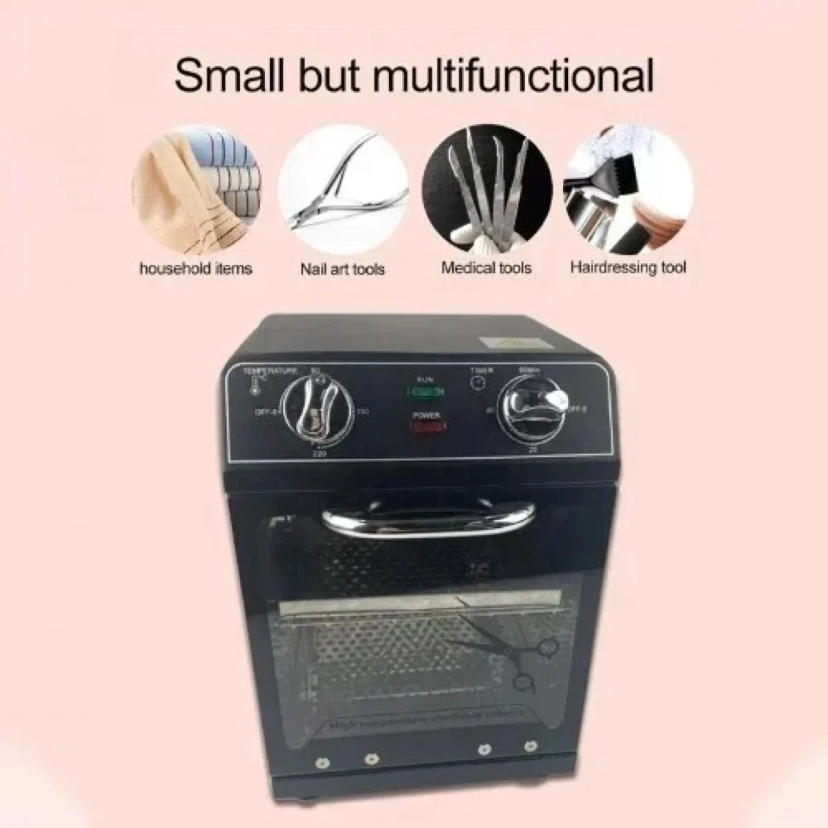 600W Επαγγελματικός Κλίβανος Ξηρής Αποστείρωσης Εργαλείων 12L με Ρυθμιζόμενο Θερμοστάτη & Χρονοδιακόπτη SM-220