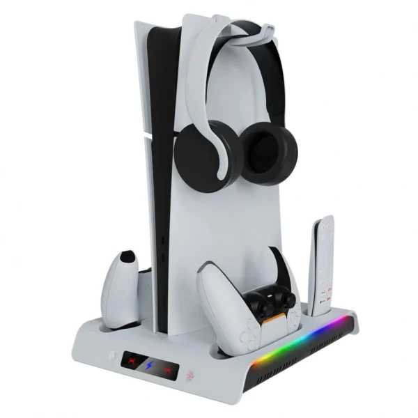 Πολυλειτουργική Βάση Ψύξης RGB & Φόρτισης Χειριστηρίων PS5 Slim