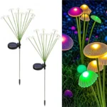 Σετ 2 Ηλιακά Φώτα Κήπου Μέδουσας – Πολύχρωμο LED, 2 Λειτουργίες, IP65