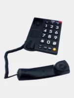 Ενσύρματο Τηλέφωνο Μαύρο με Μεγάλα Πλήκτρα για Ηλικιωμένους OHO-808