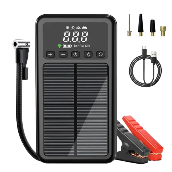 Πολυλειτουργικός Εκκινητής Αυτοκινήτου Pervoi με Ηλιακό Πάνελ & Αεροσυμπιεστή CTC-937T