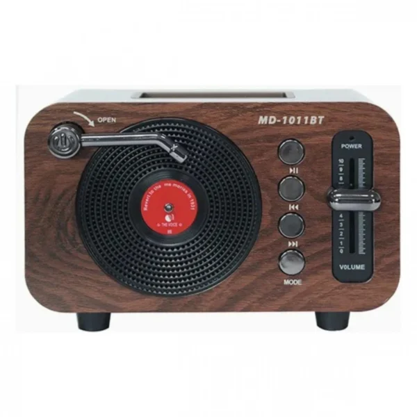 Φορητό Ασύρματο Ηχείο Ρετρό MD-1011BT με USB/TF/FM