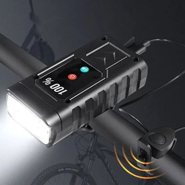 Φως Ποδηλάτου με Κόρνα HY-7518 400lm Αδιάβροχο με USB Type-C