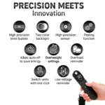 Ηλεκτρονική Ζυγαριά Αποσκευών με LCD Οθόνη & Αλφάδι HYE1506