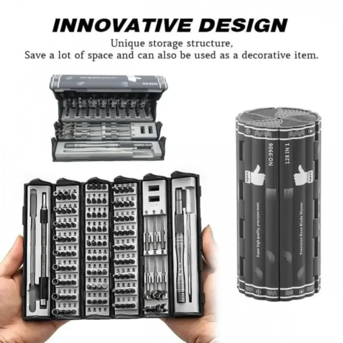 SW-8181 Universal Σετ Κατσαβιδιών 128 σε 1 – Εργαλειοθήκη Επισκευής για Κινητά, Υπολογιστές, Laptop, Xbox, Macbook, Κονσόλες Παιχνιδιών