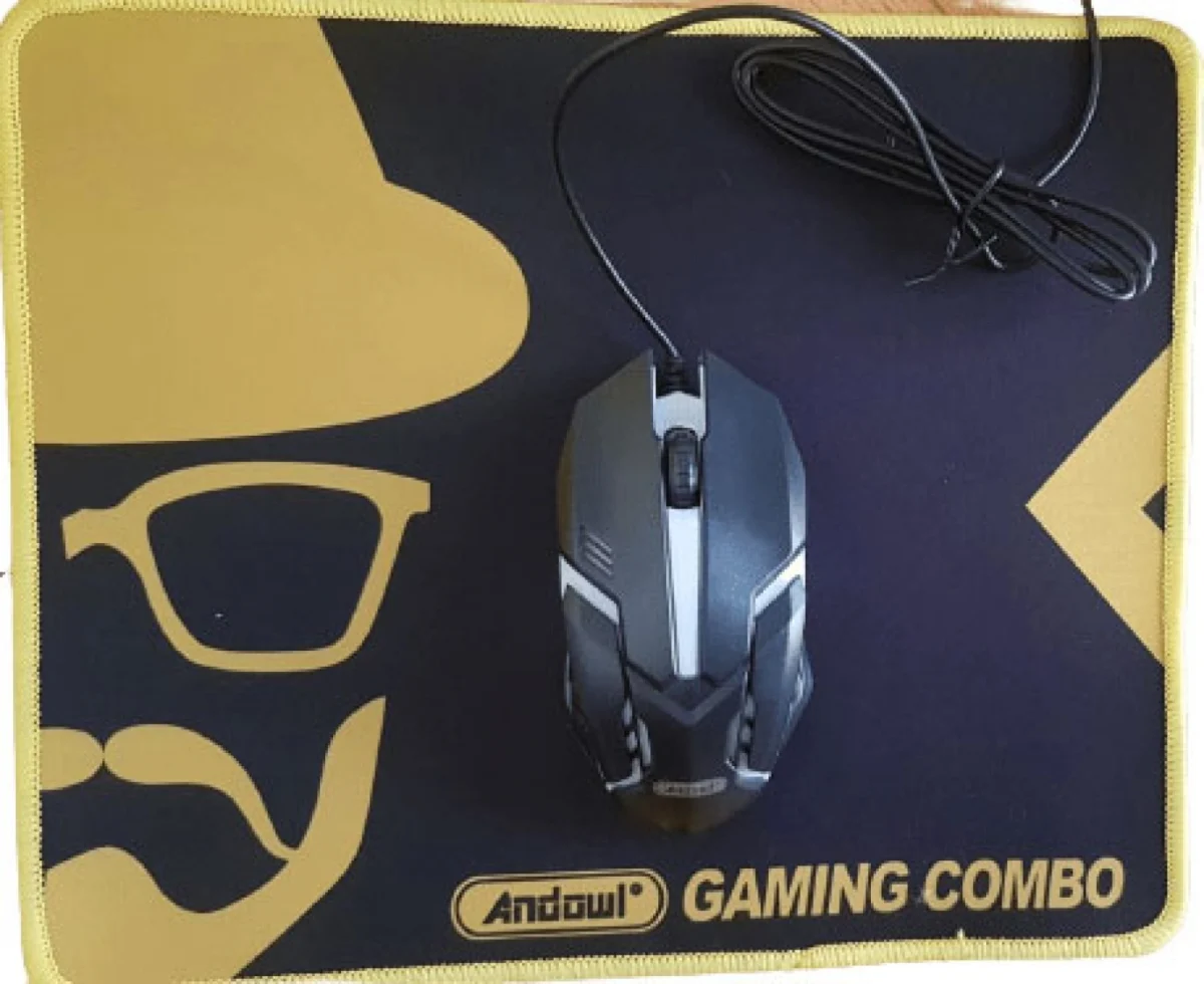 Gaming Πληκτρολόγιο, Ποντίκι, Ακουστικά και Mouse Pad Andowl Q-JP004 Gaming Combo 4 In 1 RGB