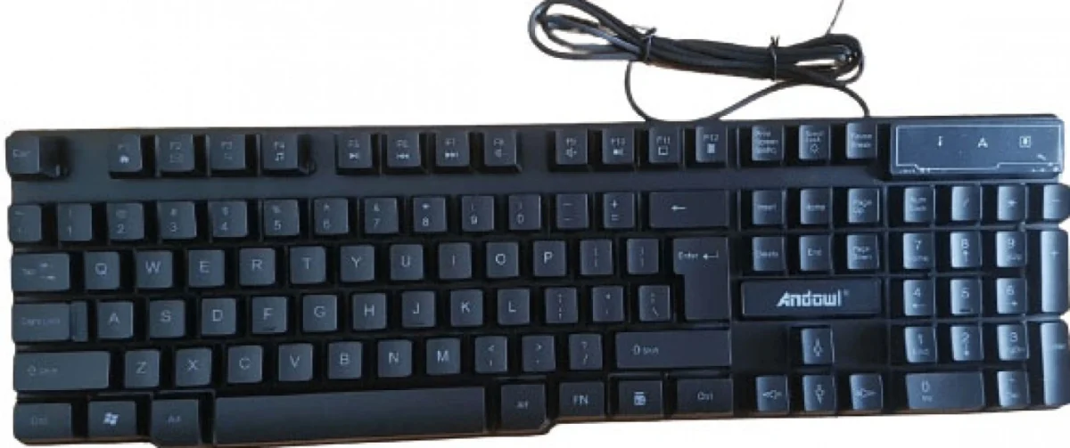 Gaming Πληκτρολόγιο, Ποντίκι, Ακουστικά και Mouse Pad Andowl Q-JP004 Gaming Combo 4 In 1 RGB