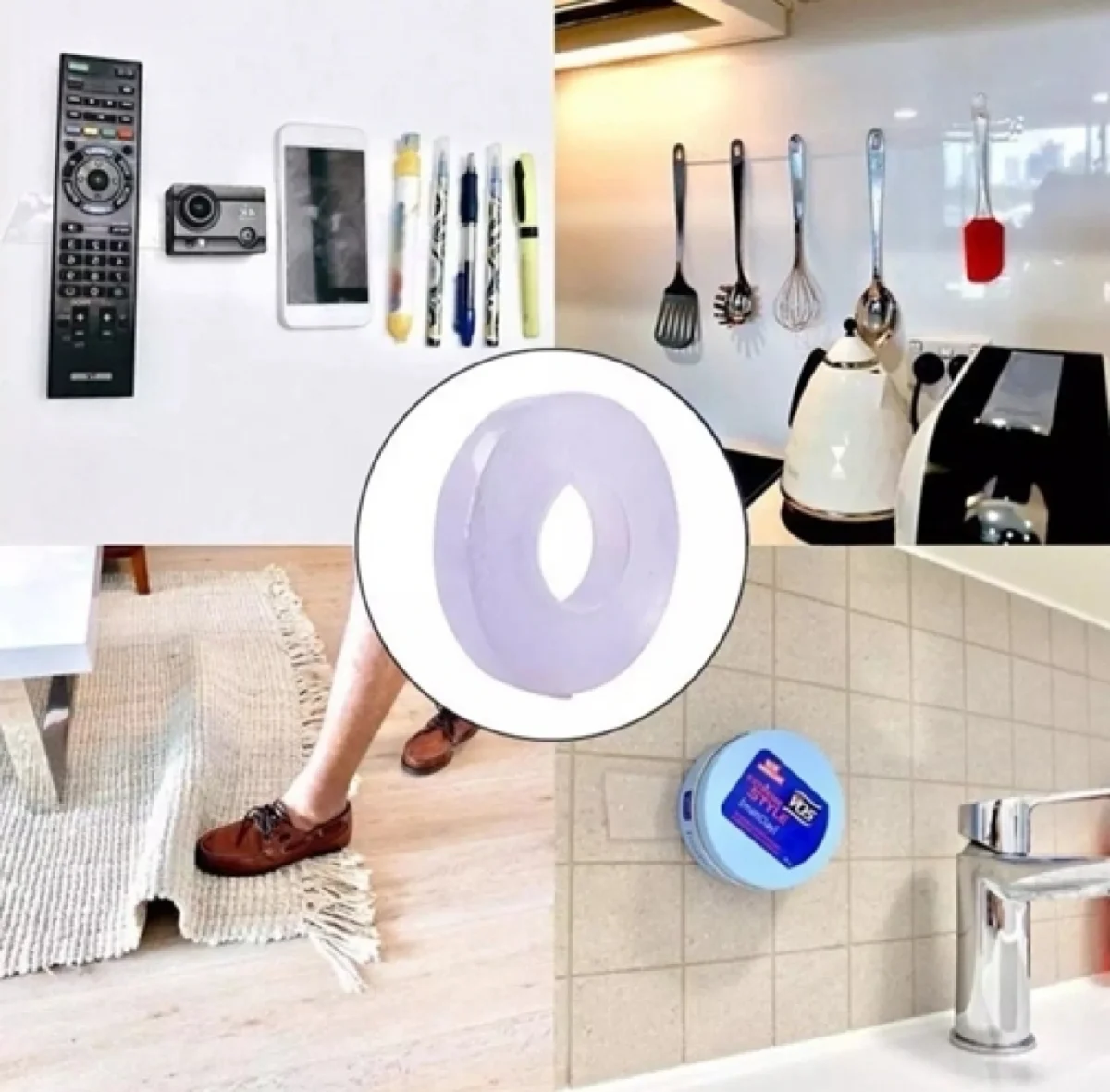 Επαναχρησιμοποιούμενη Ταινία Σιλικόνης 3m Διπλής Όψης - Ivy Grape Tape