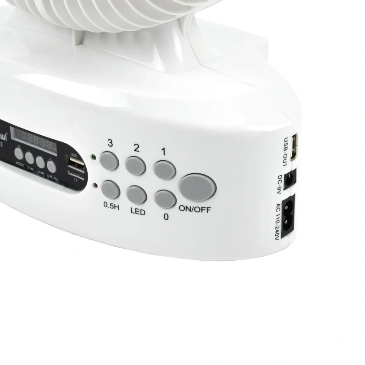 Ηλιακός Φορητός Επιδαπέδιος Ανεμιστήρας 36cm με Επαναφορτιζόμενη Μπαταρία 12000mAh 15W Τριών Ταχυτήτων & USB Powerbank Έξοδο Φόρτισης