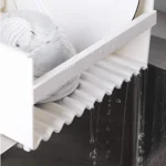 Στεγνωτήρας Νεροχύτη - Βάση Πιατοθήκη Κουζίνας Μεταλλικός σε Λευκό Χρώμα 35.5x24.5x13.2cm