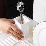 Στεγνωτήρας Νεροχύτη - Βάση Πιατοθήκη Κουζίνας Μεταλλικός σε Λευκό Χρώμα 35.5x24.5x13.2cm