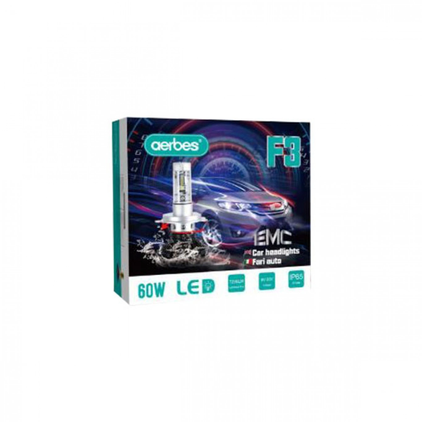 Σετ 2 Τεμάχια Led Λάμπες F3 Αυτοκινήτου 60W H7 7200lm - Led Headlight Σετ 2 Τεμάχια Led Λάμπες F3 Αυτοκινήτου 60W H7 7200lm - Led Headlight