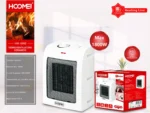 Hoomei Κεραμικό Αερόθερμο Δαπέδου 1800W με 2 Βαθμίδες Θέρμανσης - Πλέγμα Ασφαλείας & Διακόπτη Πτώσης