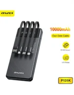 Power Bank - Φορητή Μπαταρία Φορτιστής - LED Ένδειξη Μπαταρίας - 10000mAh με Θύρα USB-A Awei Μαύρο