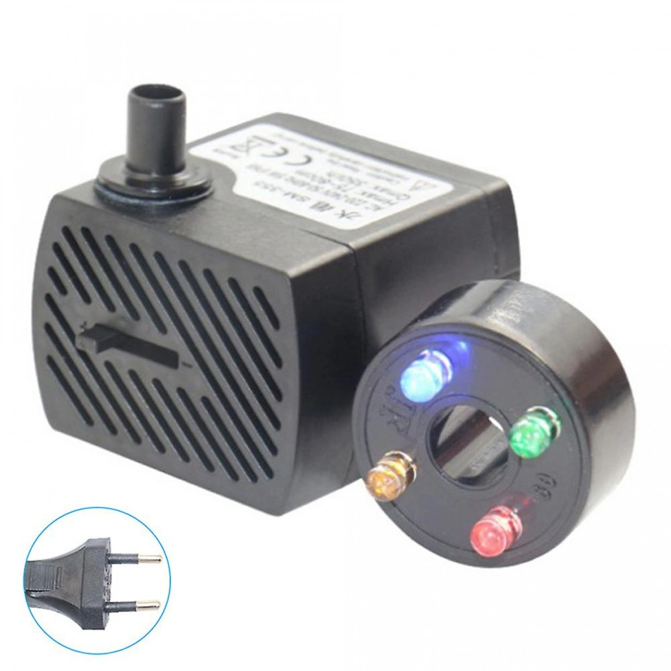 Ανταλλακτική Αντλία με RGB Φωτισμό Led για Διακοσμητικό Συντριβάνι Feng Shui με Ρυθμιζόμενη Ροή Ανταλλακτική Αντλία με RGB Φωτισμό Led για Διακοσμητικό Συντριβάνι Feng Shui με Ρυθμιζόμενη Ροή