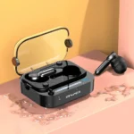 Ασύρματα Ακουστικά Αφής Awei Ψείρες In-ear Bluetooth V5.3 Handsfree με Θήκη Φόρτισης & Χωρίς καλώδια - Μαύρα