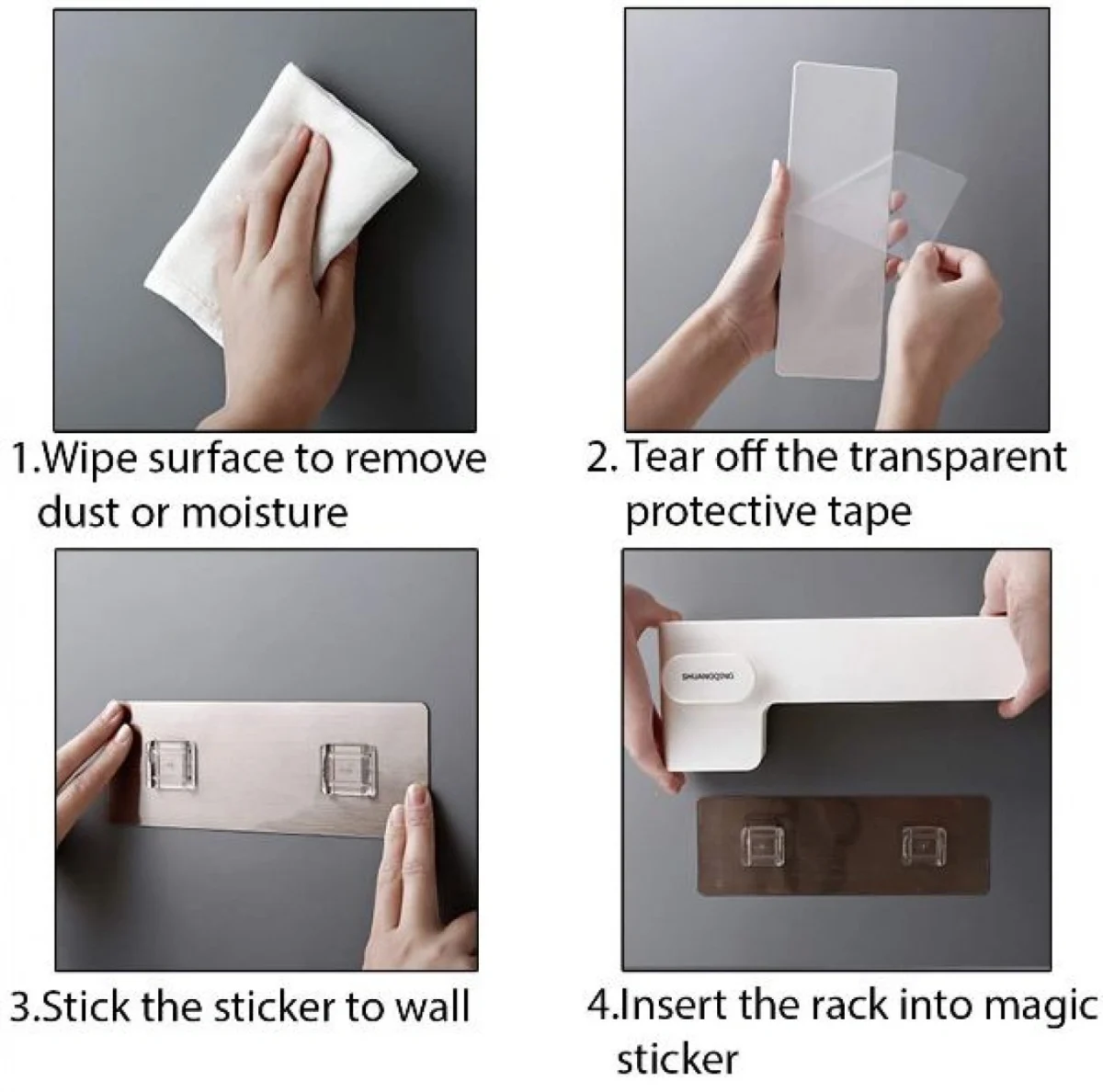 Αυτοκόλλητη Ανοξείδωτη Βάση Σακούλας Απορριμμάτων