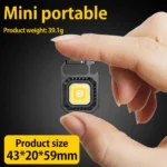 Επαναφορτιζόμενο Αδιάβροχο Μπρελόκ Πολυεργαλείο με Φακό LED COB, Ανοιχτήρι, Ισχυρό Μαγνήτη, Κλιπ Καραμπίνερ, 7 Λειτουργίες Φωτισμού & Τρίποδο