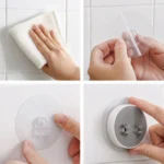 Επιτοίχιο Αυτοκόλλητο Ραφάκι για Σαπούνια Νιπτήρα Μπάνιου - Σαπουνοθήκη Πλαστική