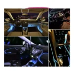 Εύκαμπτο LED Καλώδιο 3m - Πορτοκαλί Φωτιζόμενη Ταινία για την Εσωτερική Διακόσμηση κάθε Αυτοκινήτου