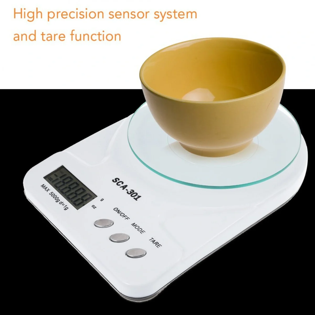 Λευκή Ψηφιακή Ζυγαριά Κουζίνας 1gr - 7kg