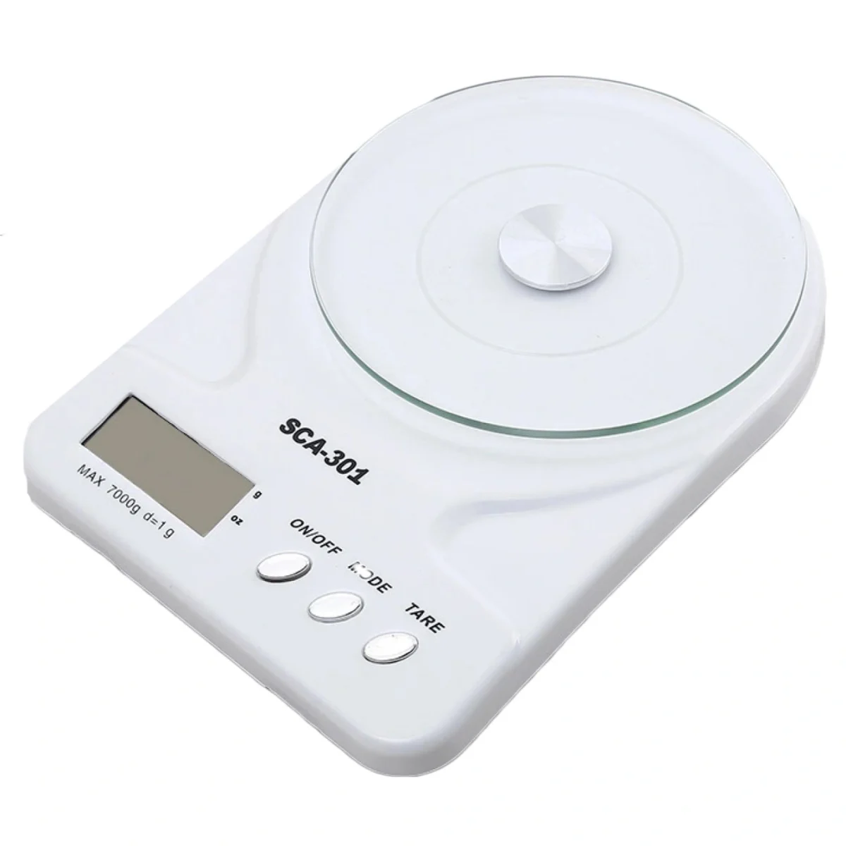 Λευκή Ψηφιακή Ζυγαριά Κουζίνας 1gr - 7kg