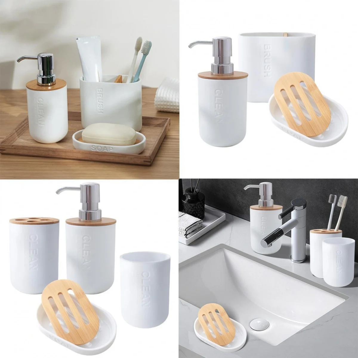 Πιγκάλ - Βουρτσάκι Τουαλέτας με Bamboo Επιφάνεια