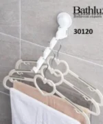 Πολλαπλή κρεμάστρα ρούχων τοίχου με βεντούζα BATHLUX 30120