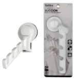 Πολλαπλή κρεμάστρα ρούχων τοίχου με βεντούζα BATHLUX 30120