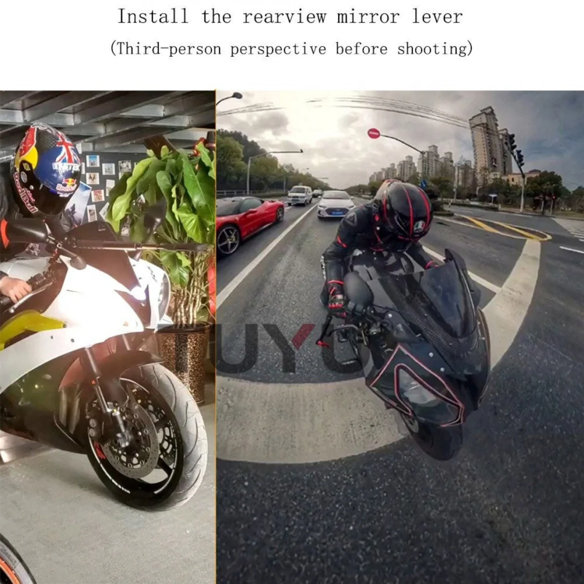 Πτυσσόμενο Κοντάρι - Βραχίονας 110cm Επέκτασης Μοτοσυκλέτας / Μηχανής για Κάμερες, GoPro, Κάμερα Selfie Insta 360 - Βιντεοσκόπηση Διαδρομής