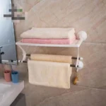 Ραφιέρα Κουζίνας / Μπάνιου με Πετσετοκρεμάστρα Και Βεντούζες