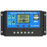 Ρυθμιστής Φόρτισης Μπαταριών με LCD Οθόνη για Φωτοβολταϊκά Συστήματα PWM SCC 20Ah 12/24V Dual USB