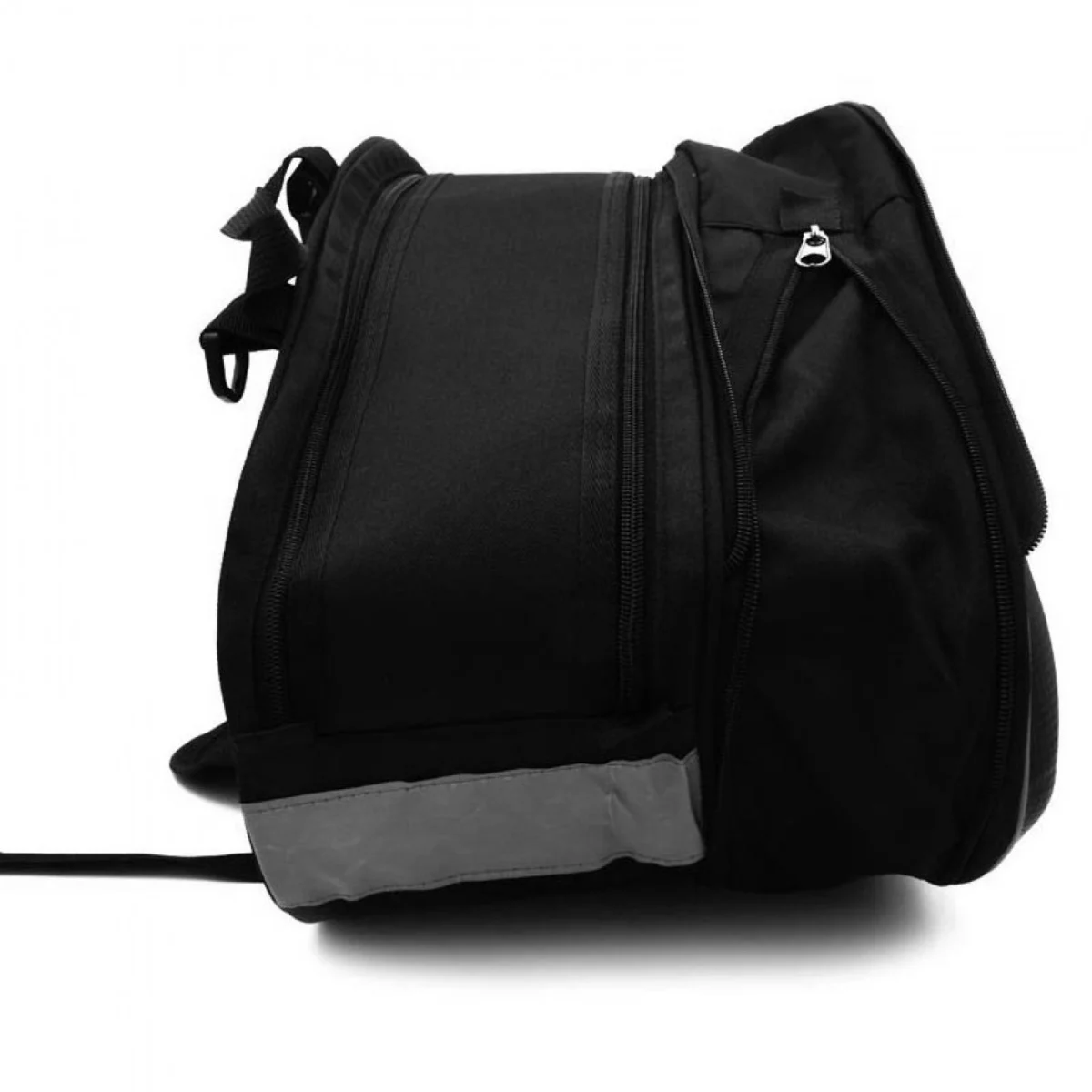 Σετ 2 Universal Επεκτεινόμενα Σαμάρια - Πλαϊνές Βαλίτσες Ανακλαστικές Μηχανής / Μοτοσυκλέτας 36 - 58L με Αδιάβροχο Κάλυμμα Oxford Fiber 600D Μαύρο