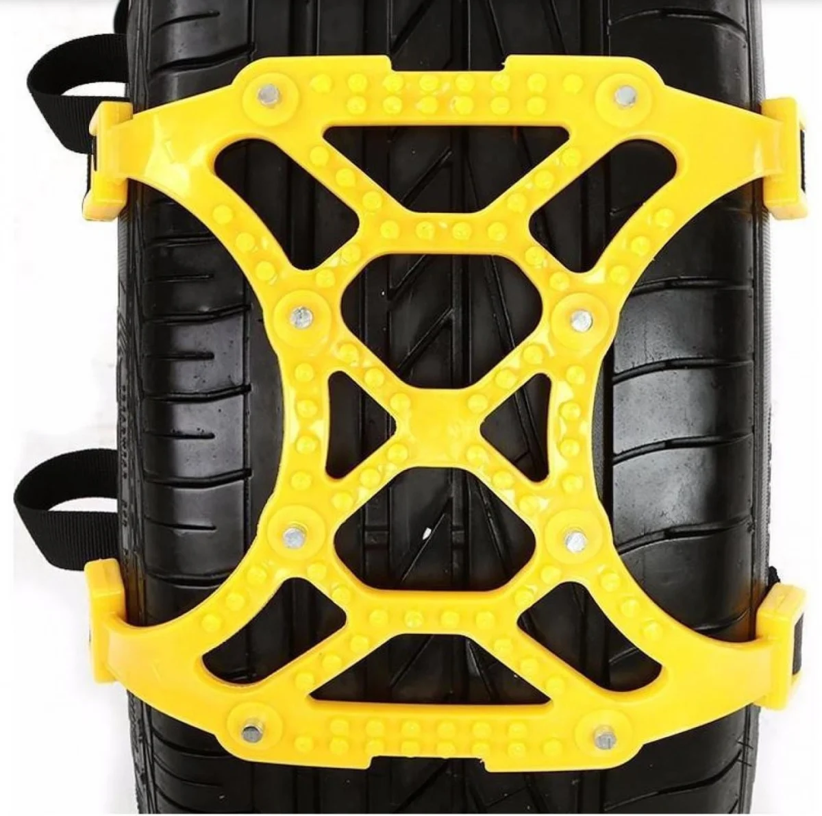 Σετ 6 Τεμαχίων Universal Πλατιές Ρυθμιζόμενες Πλαστικές Αντιολισθητικές Αλυσίδες Χιονιού - Λάσπης 165mm-270mm για κάθε Αυτοκίνητο - Good Road