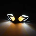 Τριγωνικά Φλας Μηχανής LED Πορτοκαλί & Μπλέ Universal Smoke - Σετ 2τμχ