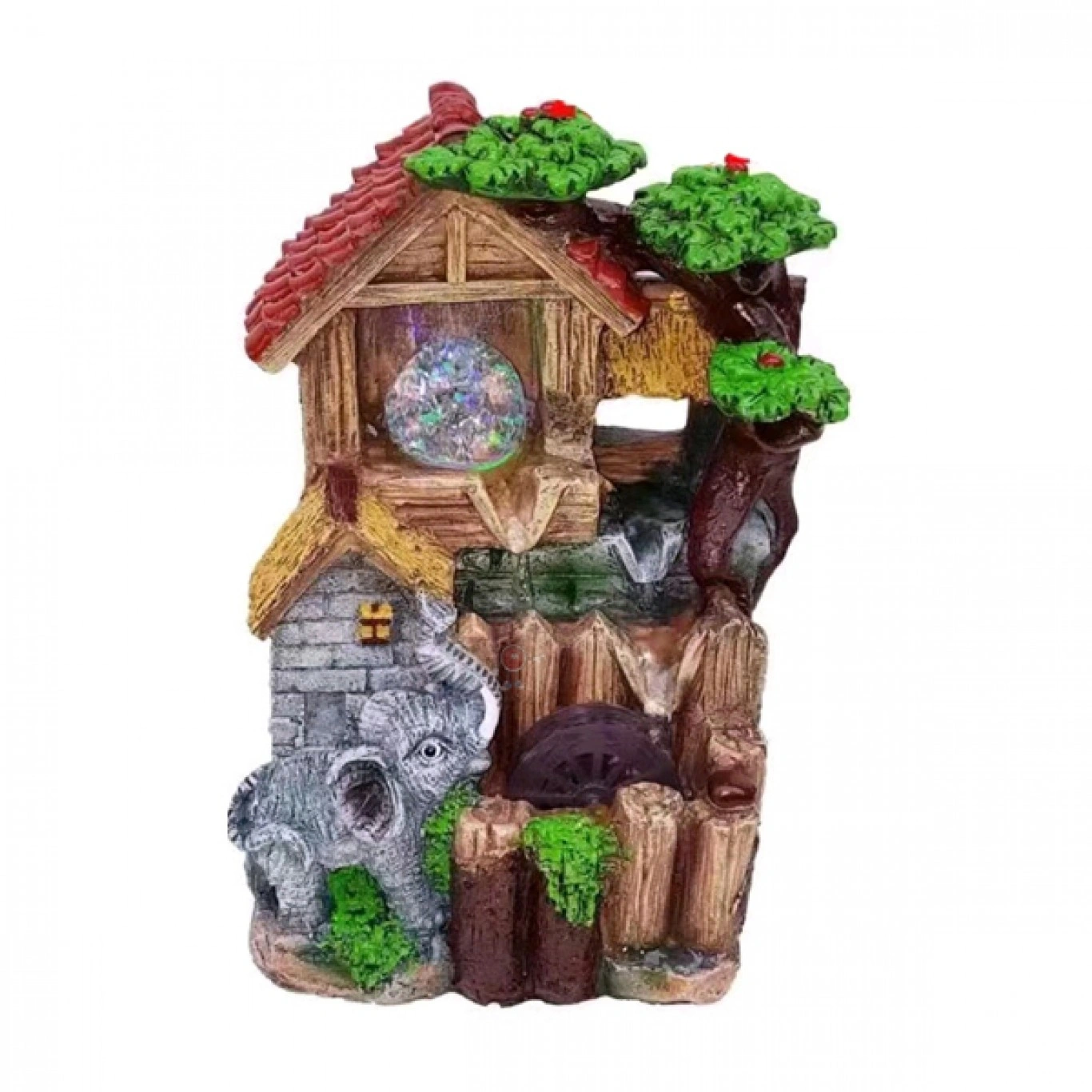 Συντριβάνι με Ελέφαντα και Σπιτάκι 20x17x29 εκ Συντριβάνι με Ελέφαντα και Σπιτάκι 20x17x29 εκ