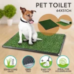 Τουαλέτα για Κατοικίδιο Πράσινη Χλόη 64x51x3cm με Δίσκο - Toilet with Tray Artificial Grass