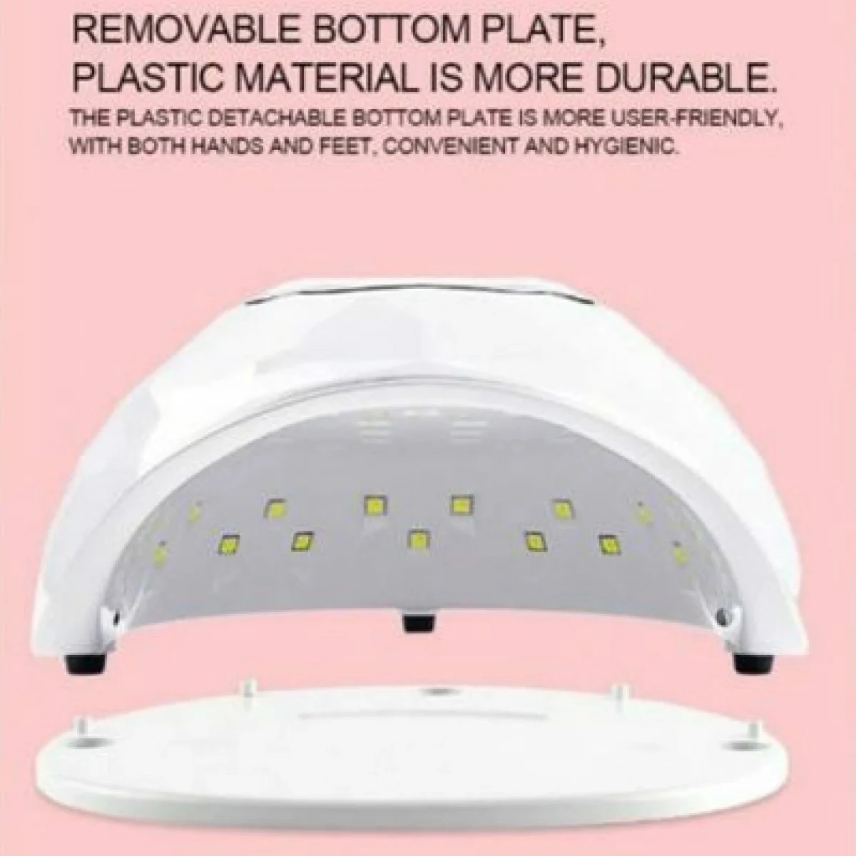 Επαγγελματικό Φουρνάκι Νυχιών για Τζελ και Ημιμόνιμο Μανικιούρ 2 σε 1 - LED/ UV Nail Lamp 2 in 1 - Λευκό