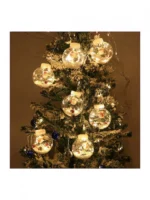 LED Χριστουγεννιάτικα Φωτάκια Ασύμμετρη Κουρτίνα 3μ σε Σχήμα Χιονονιφάδας με Λευκό Θερμό Κίτρινο Φώς LED Christmas Lights Star