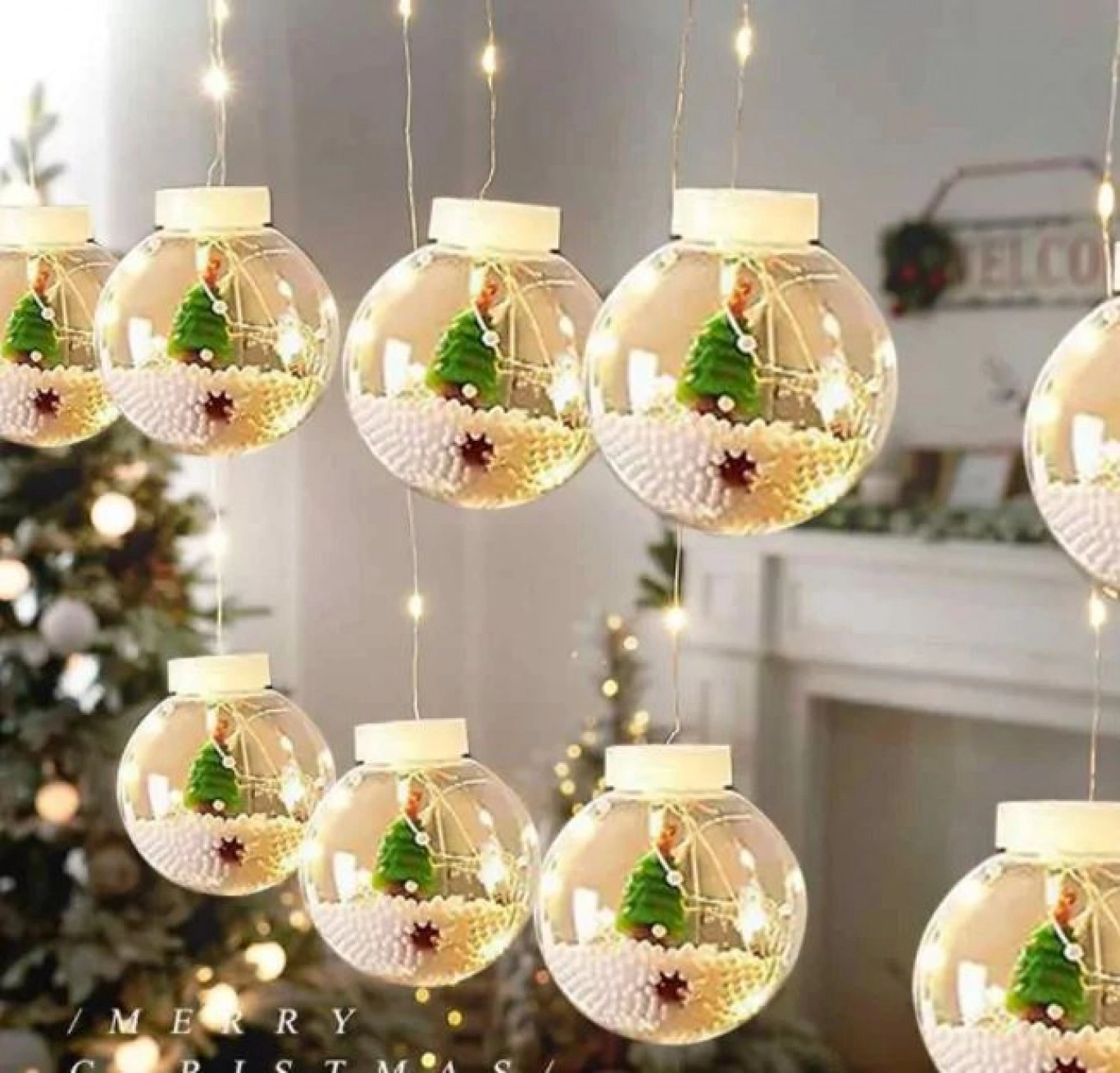 Χριστουγεννιάτικη Κουρτίνα Led 3Μ με 10 Φωτιζόμενες Διάφανες Πλαστικές Μπάλες με Χιονάνθρωπο και Χιόνι 6162-09 Χριστουγεννιάτικη Κουρτίνα Led 3Μ με 10 Φωτιζόμενες Διάφανες Πλαστικές Μπάλες με Χιονάνθρωπο και Χιόνι 6162-09