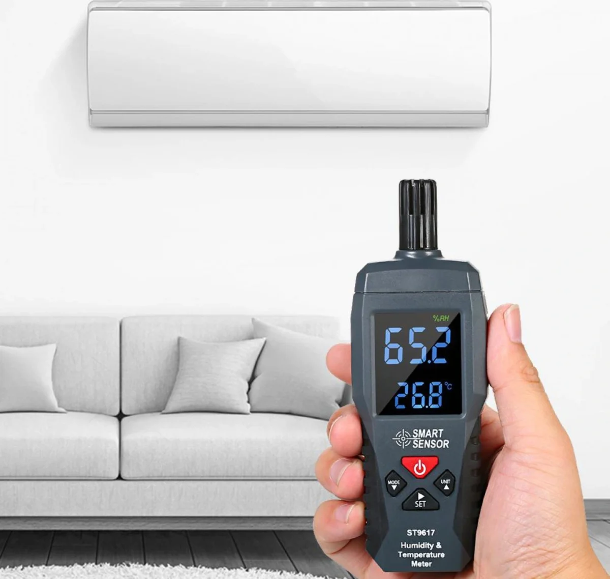 Ασύρματο Ψηφιακό Θερμόμετρο , Υγρασιόμετρο Εσωτερικού/Εξωτερικού Χώρου με LCD Οθόνη