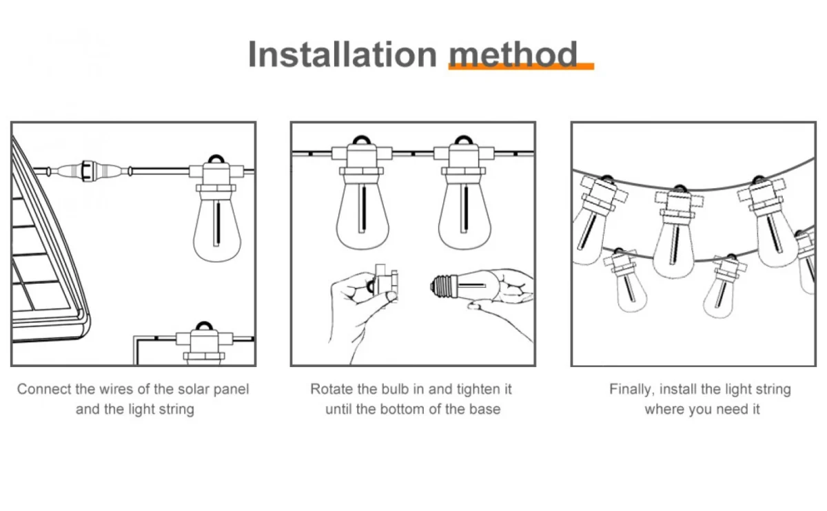 15x Ηλιακές Αδιάβροχες Διακοσμητικές Λάμπες Γιρλάντα Ντίζα LED Θερμού Φωτισμού 15m, Φωτοβολταϊκό Πάνελ με Φωτοκύτταρο – Solar Garland Outdoor Lights