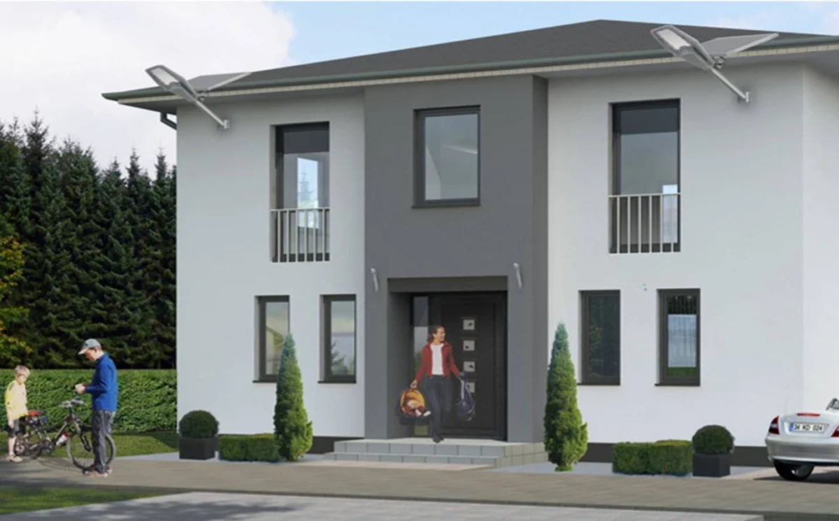 Ηλιακό Φωτιστικό Δρόμου LED 200w 3000LM Αδιάβροχο Εξωτερικού Χώρου με Φωτοκύτταρο & Τηλεχειριστήριο