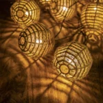 Ηλιακή Γιρλάντα Εξωτερικού Χώρου με 10 Κρεμαστές Λάμπες Θερμού Λευκού και Μήκος 3,65 Μέτρα AT48013