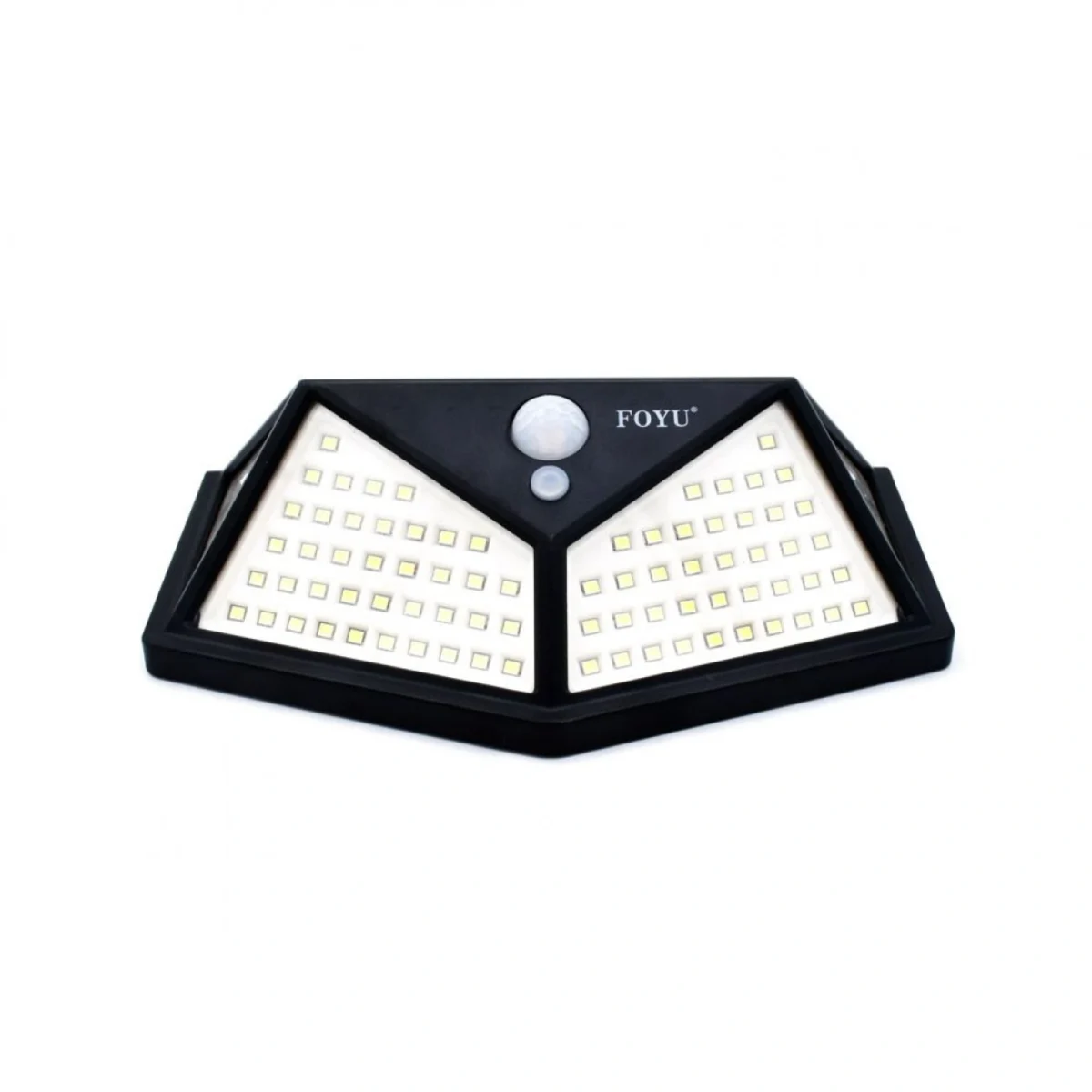 FOYU Αδιάβροχο Επιτοίχιο Ηλιακό Φωτιστικό 114 LED 30W Εξωτερικού Χώρου με Αισθητήρα Κίνησης - 3 Λειτουργίες Φωτισμού & Ευρυγώνιο Φωτισμό 160º