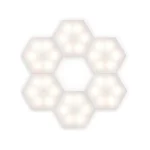 Hex On Εξαγωνικά Επιτοίχια Αυτοκόλλητα Φωτιστικά - Διακοσμητικά RGB LED Αφής με Τηλεχειριστήριο & Ρύθμιση Έντασης Φωτεινότητας 6τμχ.